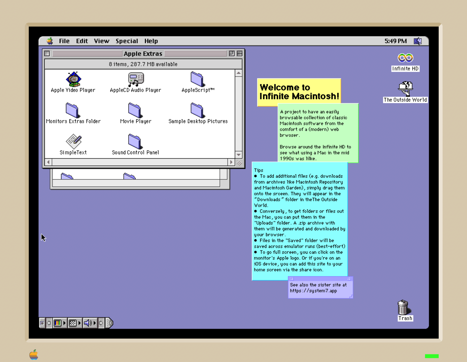 Use these Classic Mac Operating Systems in the Browser
