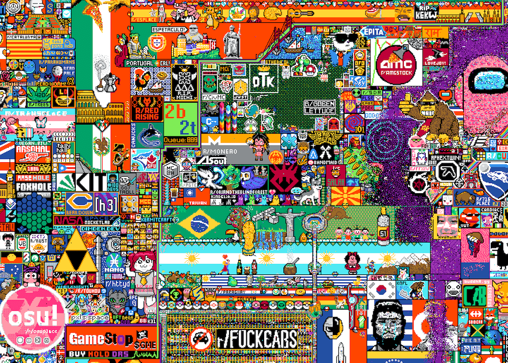 r/place Reddit Community Quilt