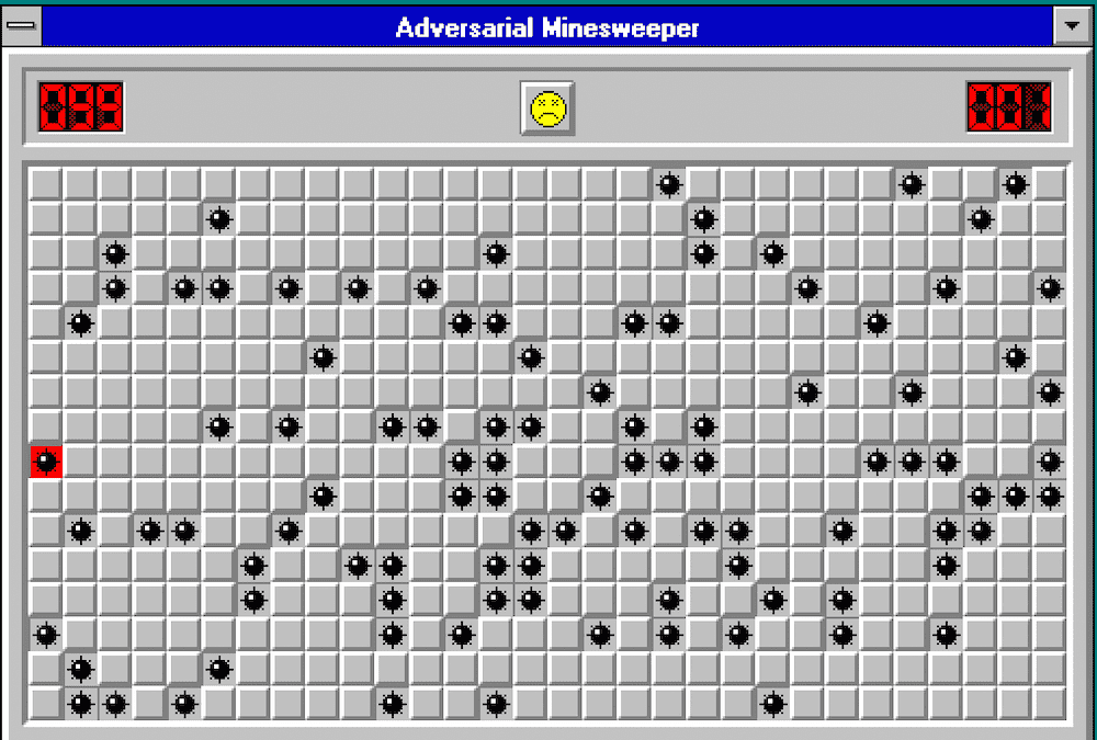 Adversarial Minesweeper