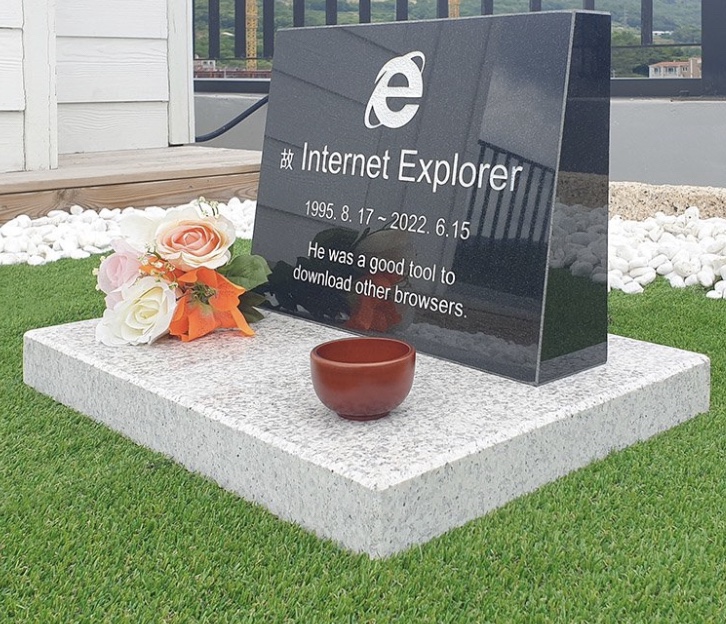 Internet Explorer has its own Tombstone