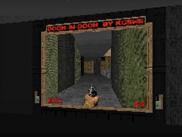 DOOM runs inside DOOM 2