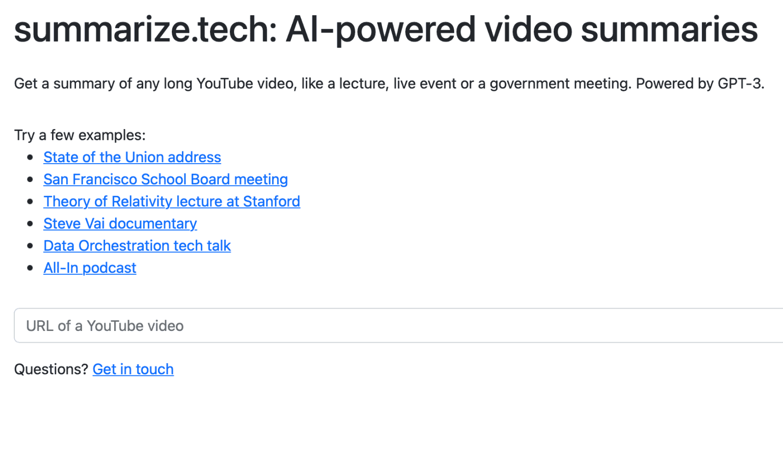 AI-powered video summaries