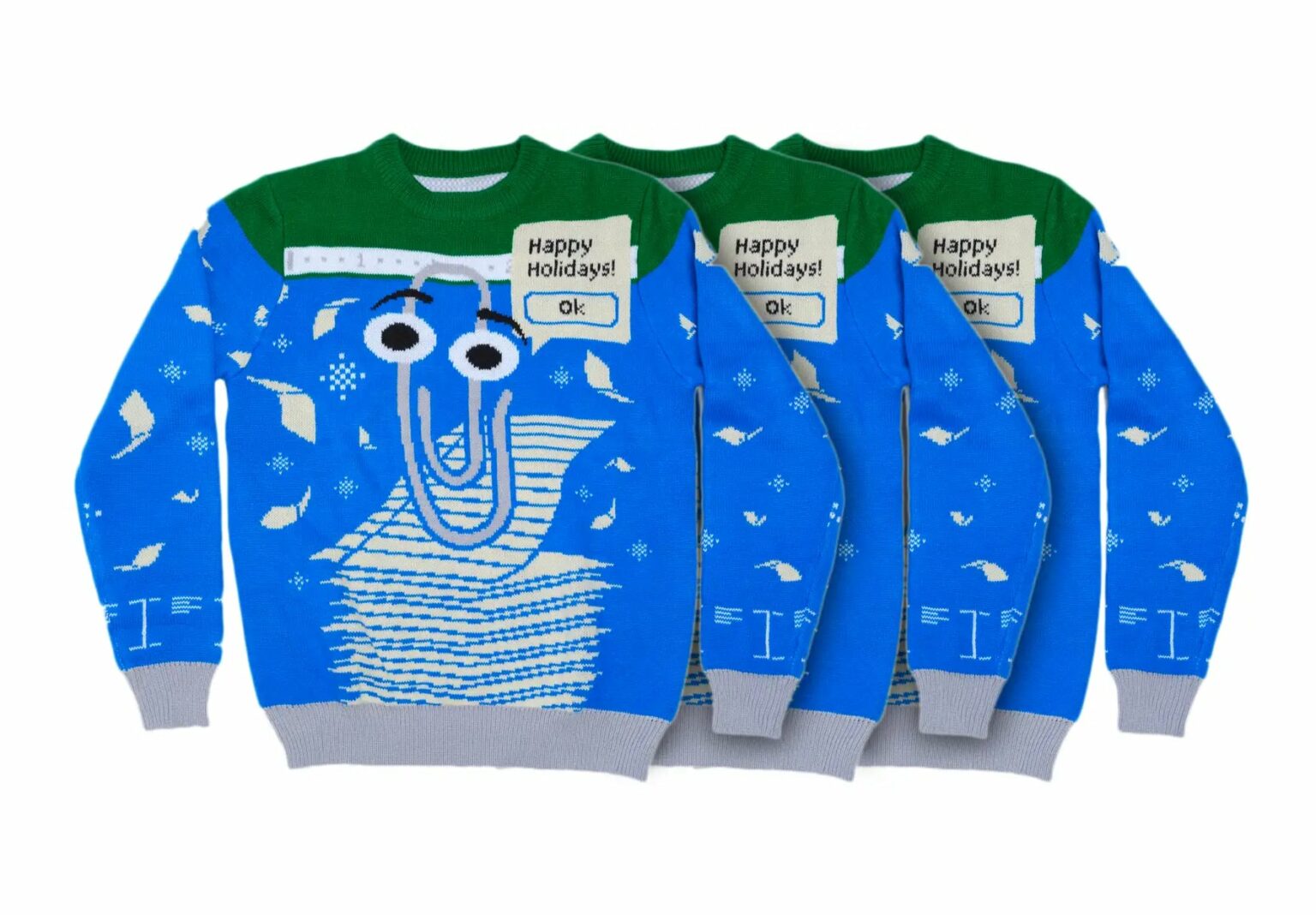 Microsoft's Ugly Christmas Sweater 2022 features Clippy