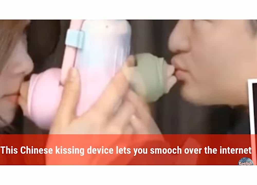 This creepy chinese kissing device