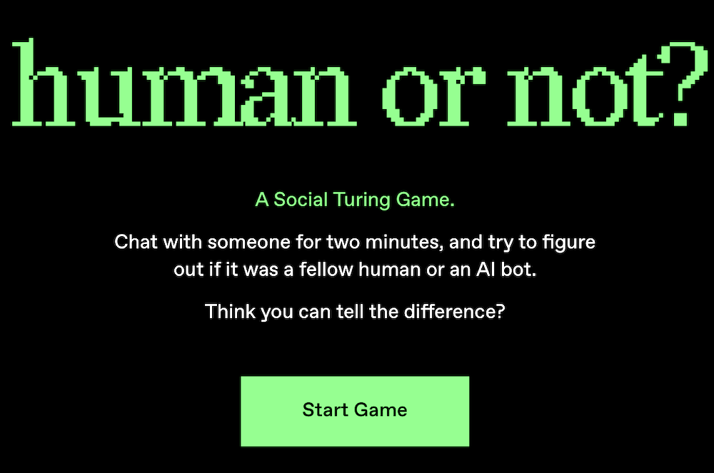human or not?