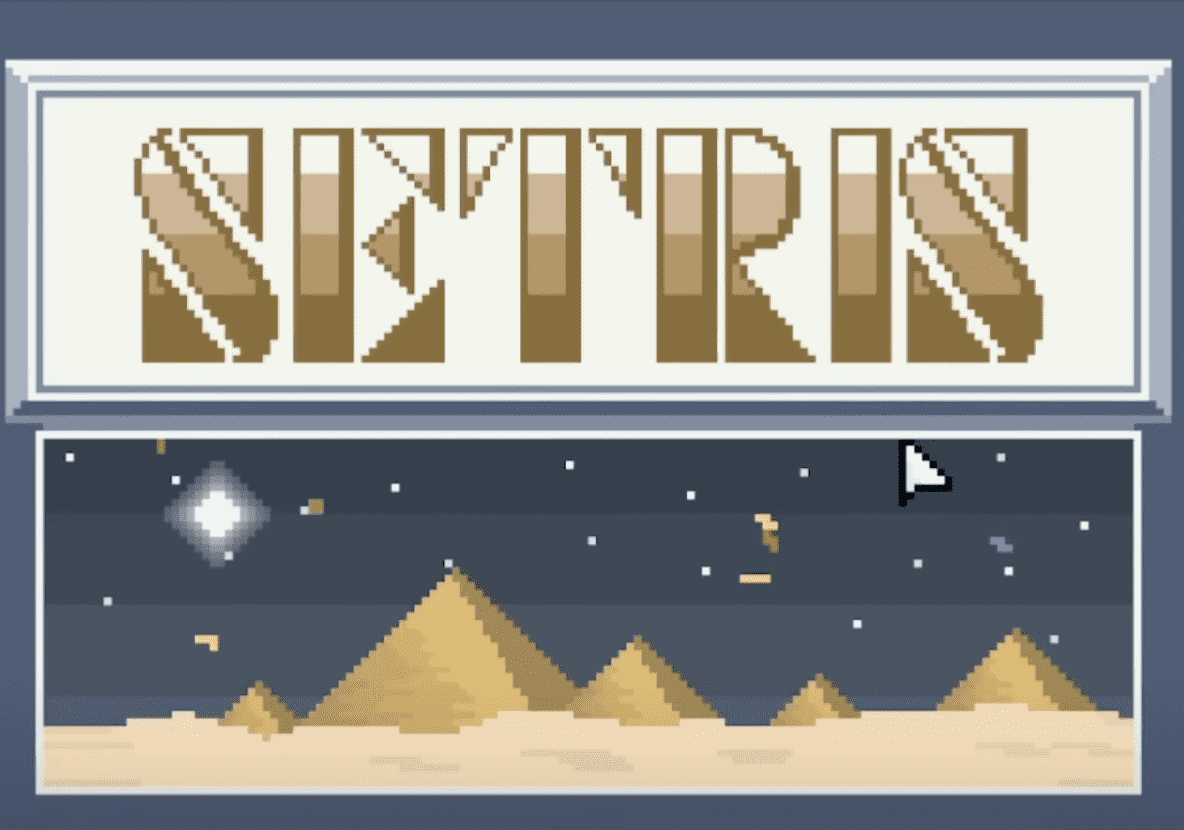 Setris is Tetris with Sand Physics