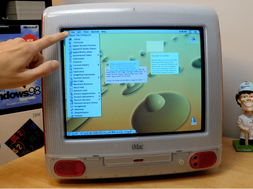 Touchscreen iMac from 1999