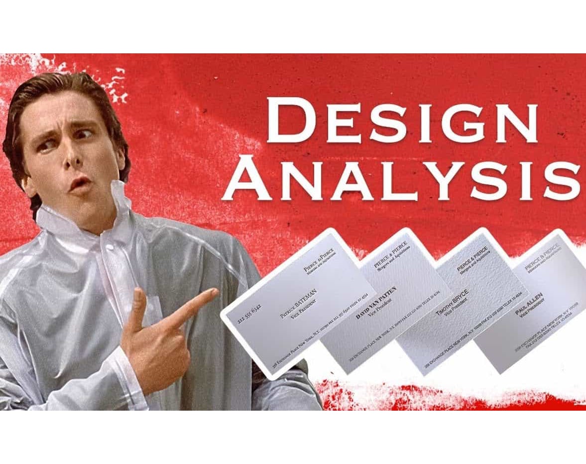 Analyzing the Business cards from American Psycho