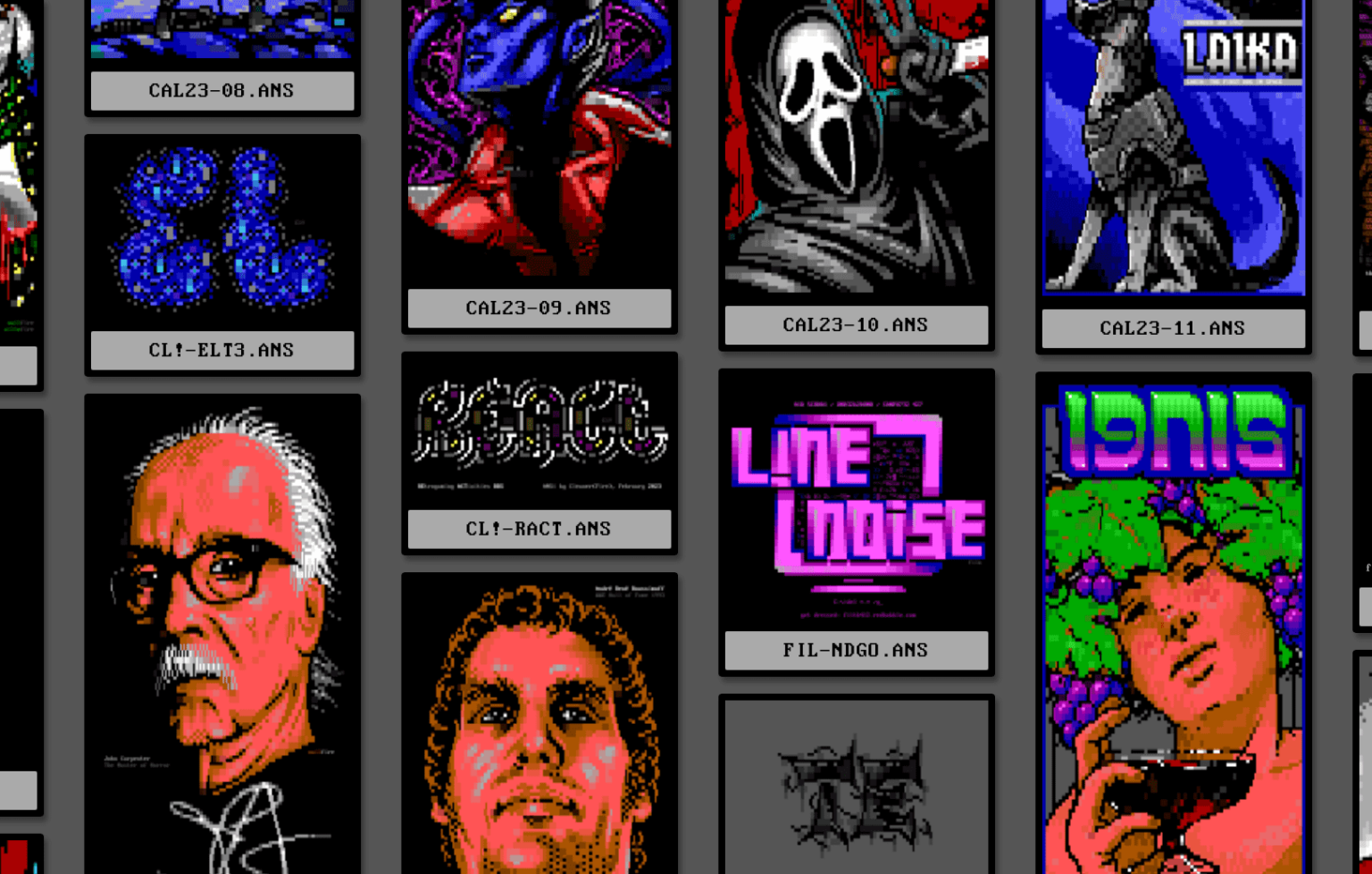 Check out this cool ANSI/ASCII art Archive