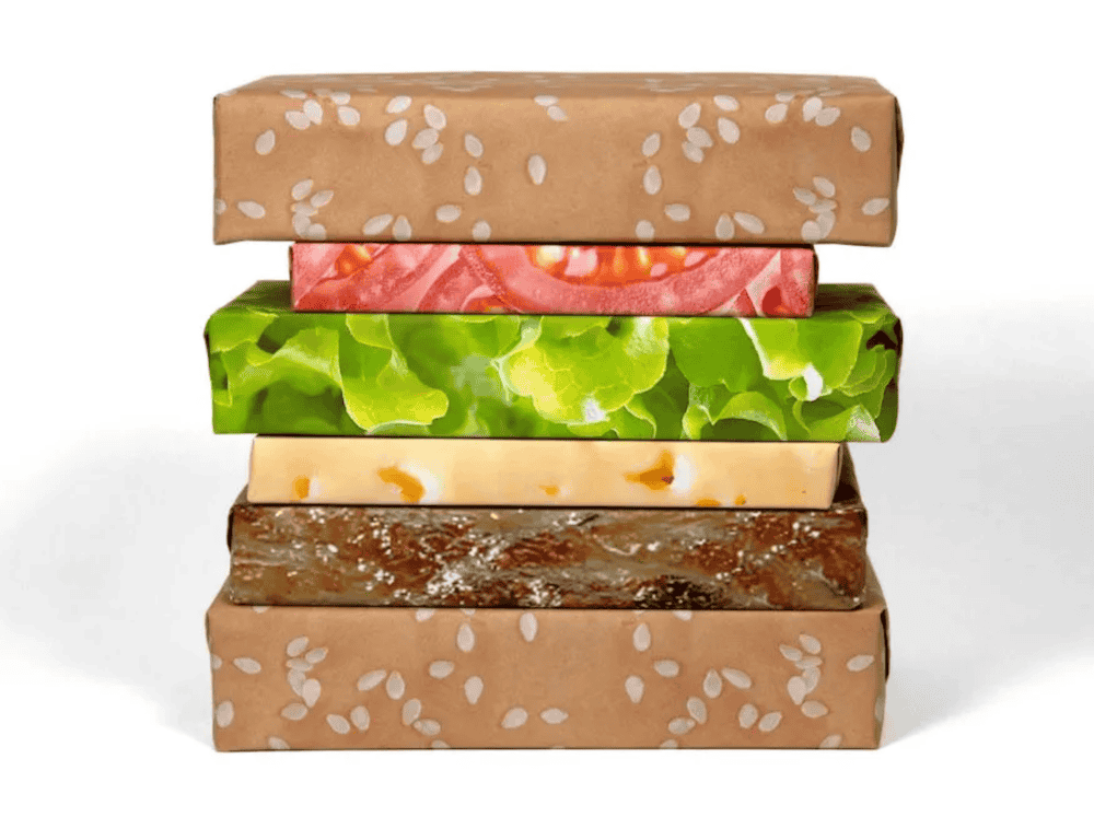 Cheesburger Wrapping Paper Stack