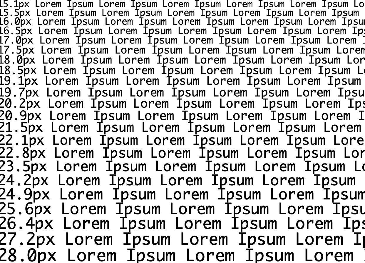 Lorem Ipsum Scale