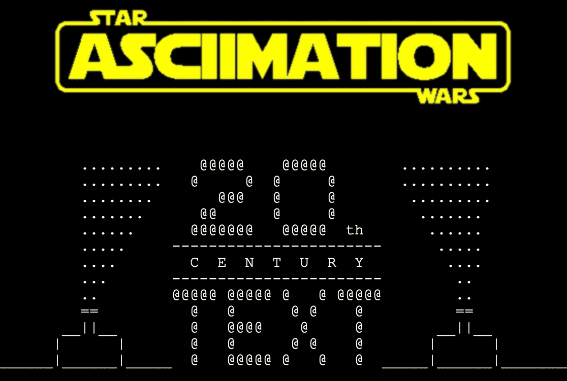 Star Wars ASCIIMATION